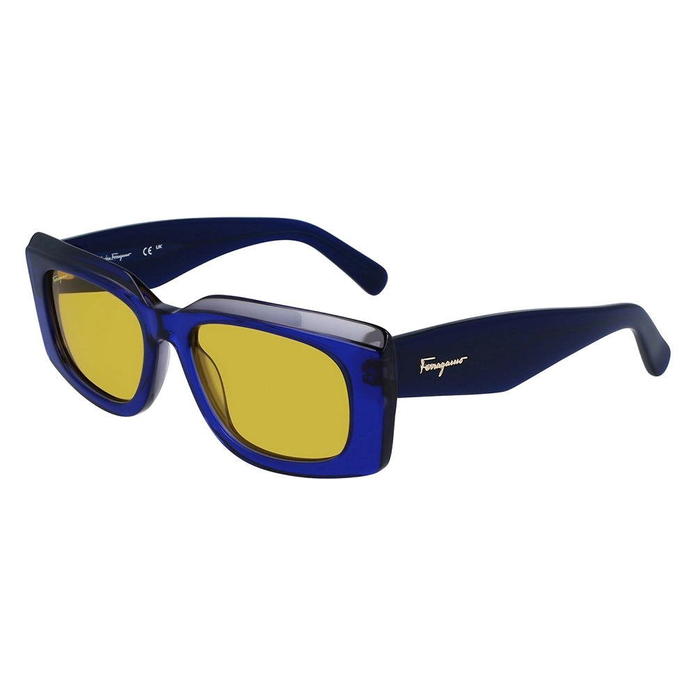 

Salvatore Ferragamo SF 1079S 435 54 мм женские прямоугольные солнцезащитные очки, синий