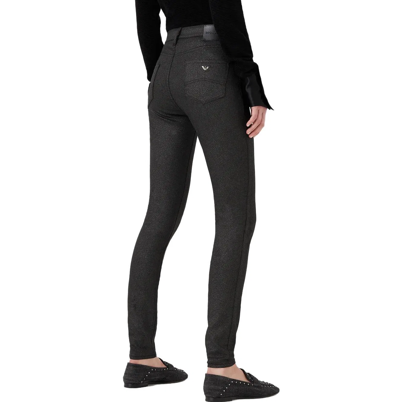 Джинсы Slim Fit Emporio Armani Black — фото 3