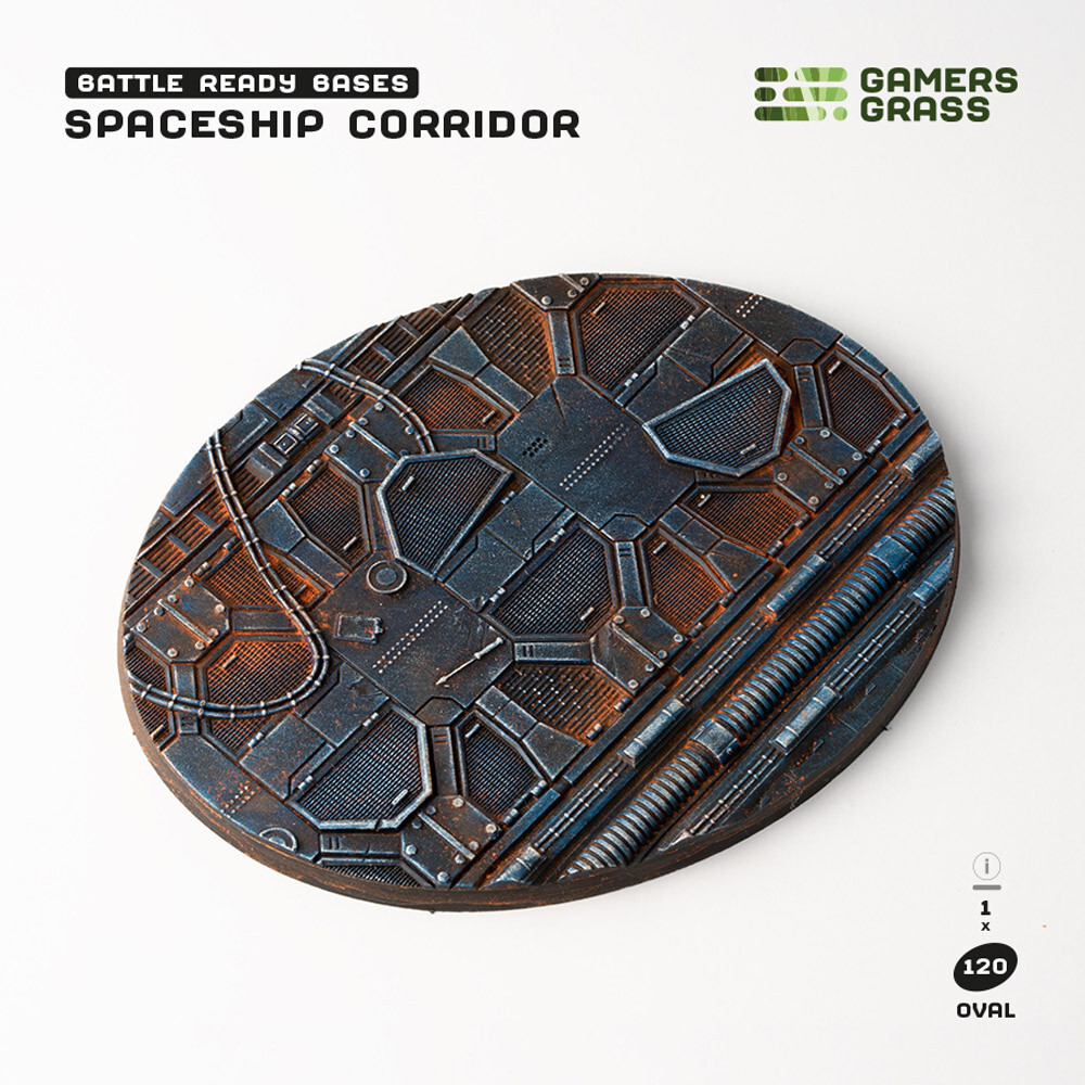 

Аксессуары Gamers Grass Battle Ready Bases: Spaceship Corridor - Oval 120mm (1)