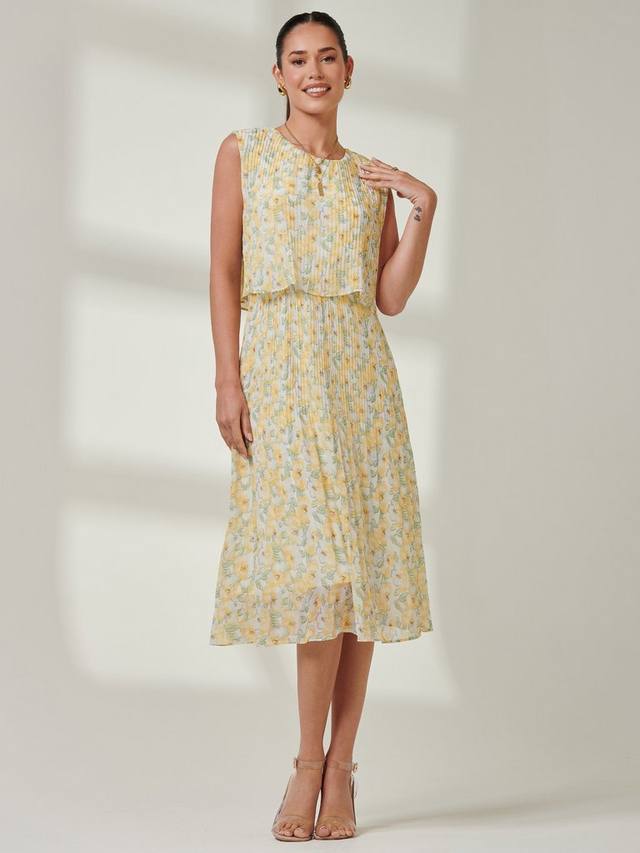 

Платье с цветочным рисунком от olena Jolie Moi, цвет Yellow/Multi