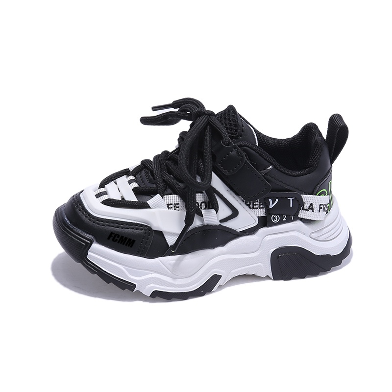 

Нескользящие износостойкие низкие повседневные кроссовки для детей FCMM, черный