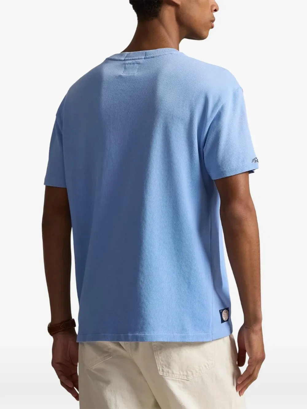 Футболка с вышивкой MLB New York Yankees Polo Ralph Lauren, синий — фото 3