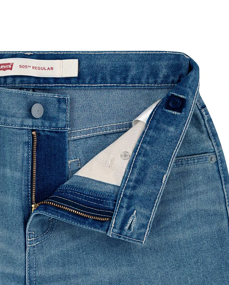 Джинсы Levi's 505 с обычным кроем, синий — фото 3