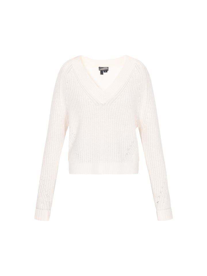 

Женский свитер бежевого цвета DreiMaster Vintage