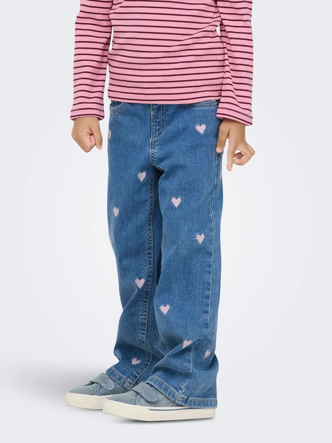 Джинсы с широкой штаниной KIDS ONLY, light medium blue denim — фото 3
