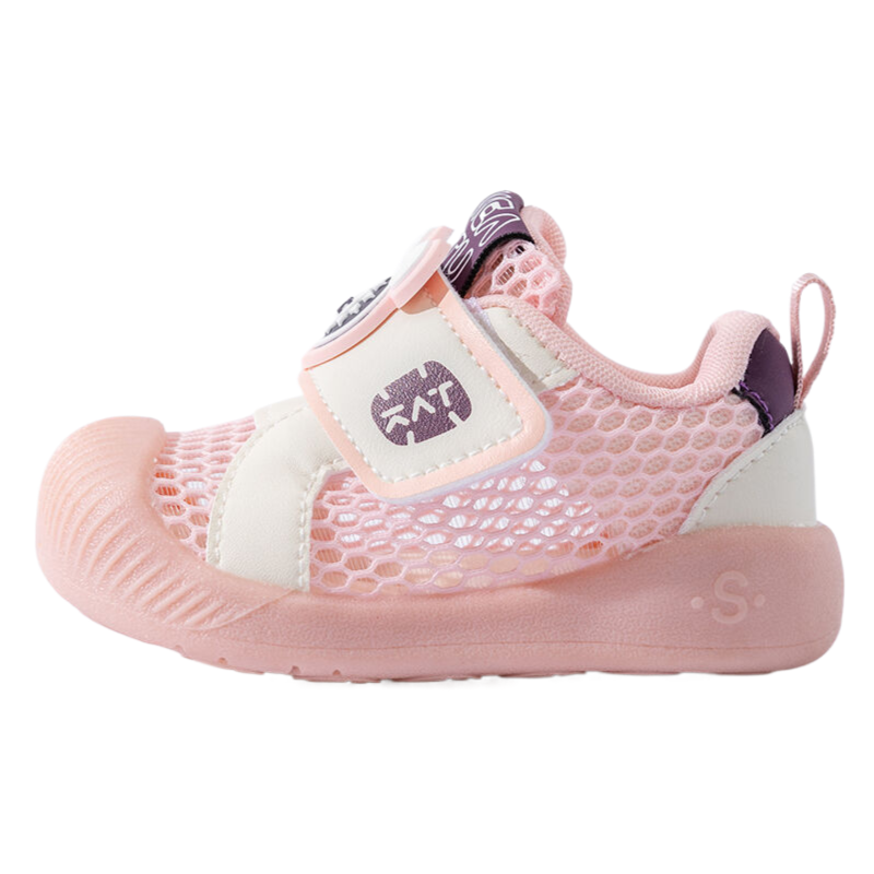 

Дышащие нескользящие низкие туфли для малышей Bradmiller, розовый