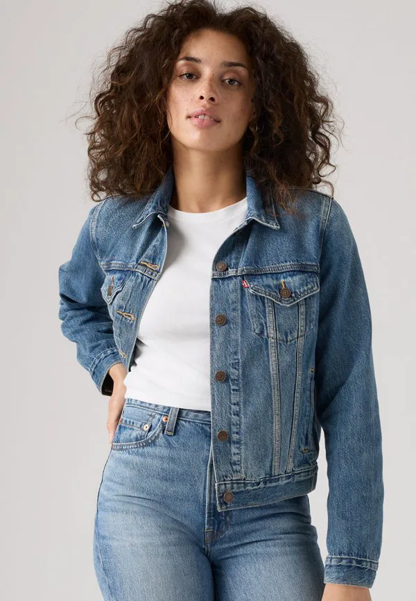 Оригинальная джинсовая куртка дальнобойщика Levi'S, Blue Denim