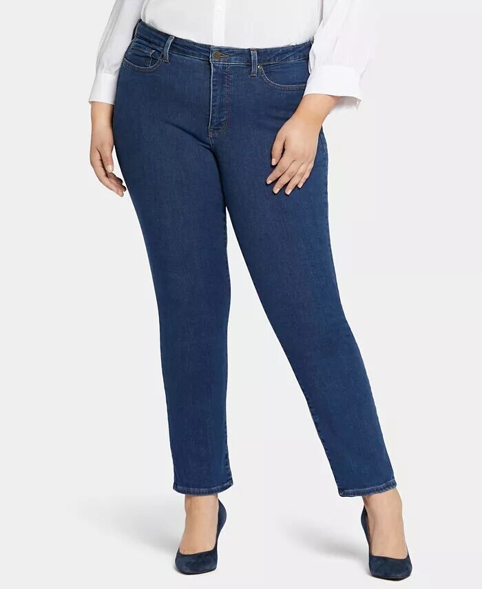 

Джинсы Sheri Slim Plus Size NYDJ, коричневый