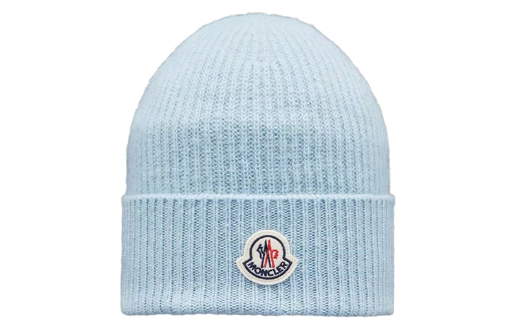 

Кашемировая шапка Moncler женская, синяя