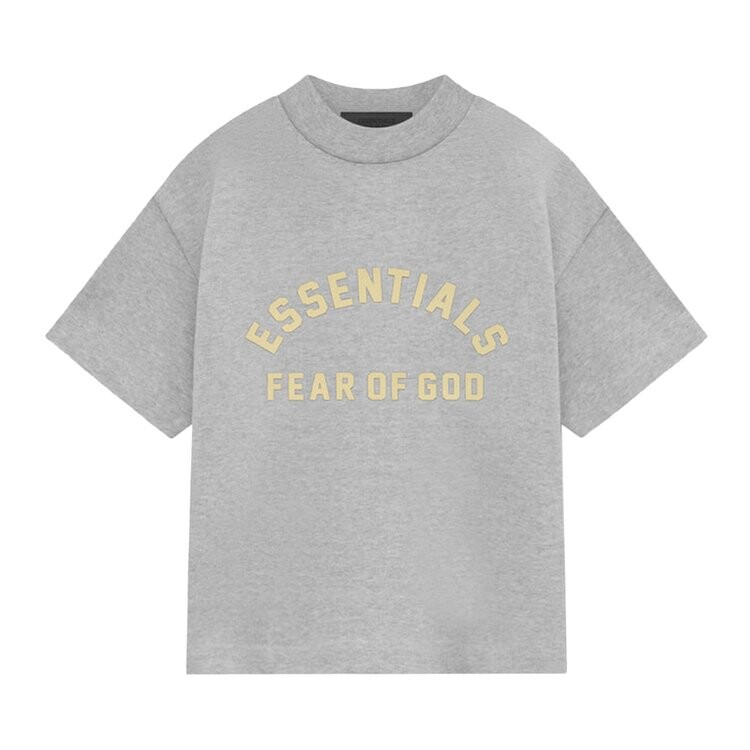 

Футболка Fear of God Essentials Kids Heavy Jersey Crewneck T-Shirt, цвет Light Heather Grey
