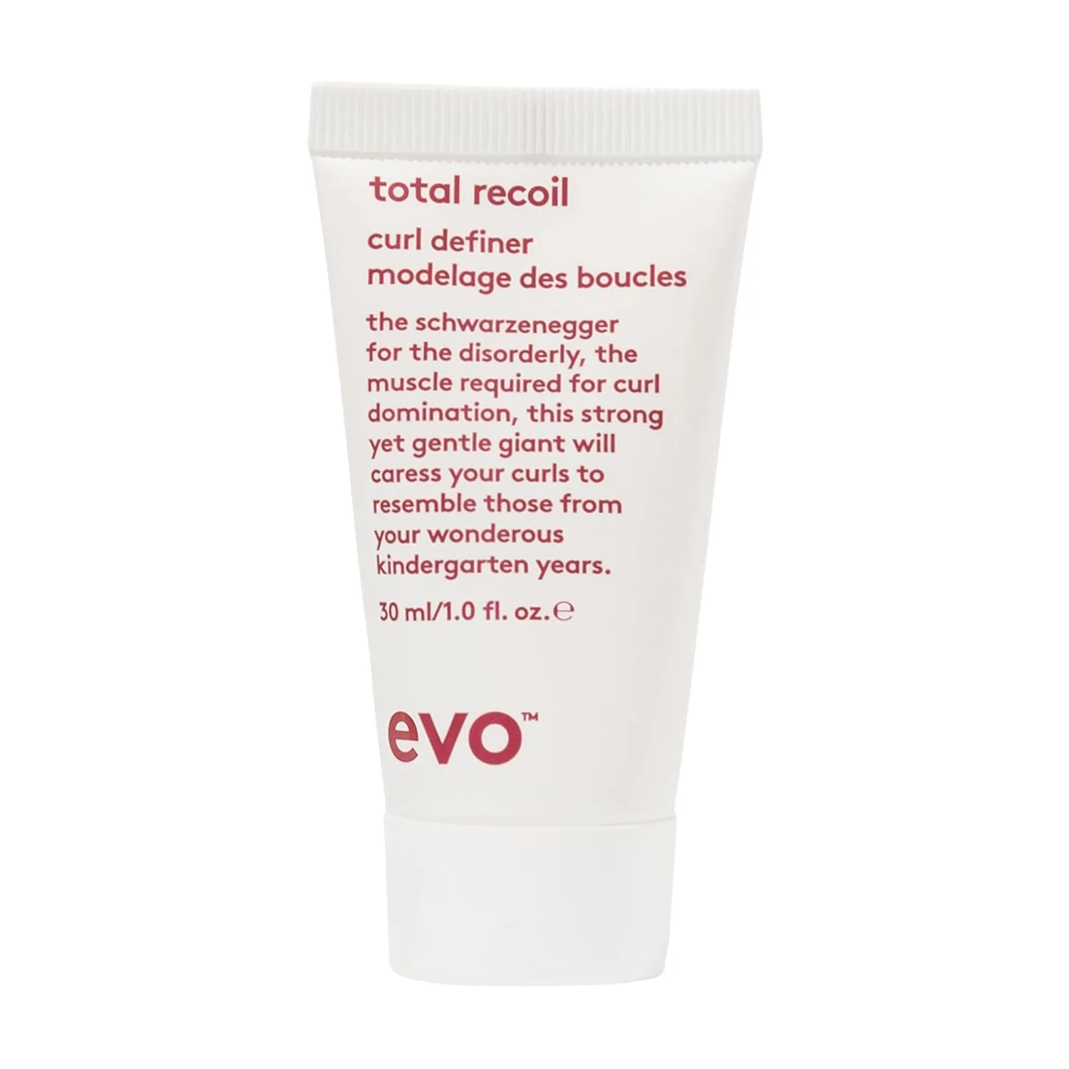 EVO Total Recoil Curl Definer - Увлажняющий крем с сильной фиксацией - Подчеркивает естественную форму локонов и уменьшает пушистость - Контроль влажности 29,9 мл (1 шт.)