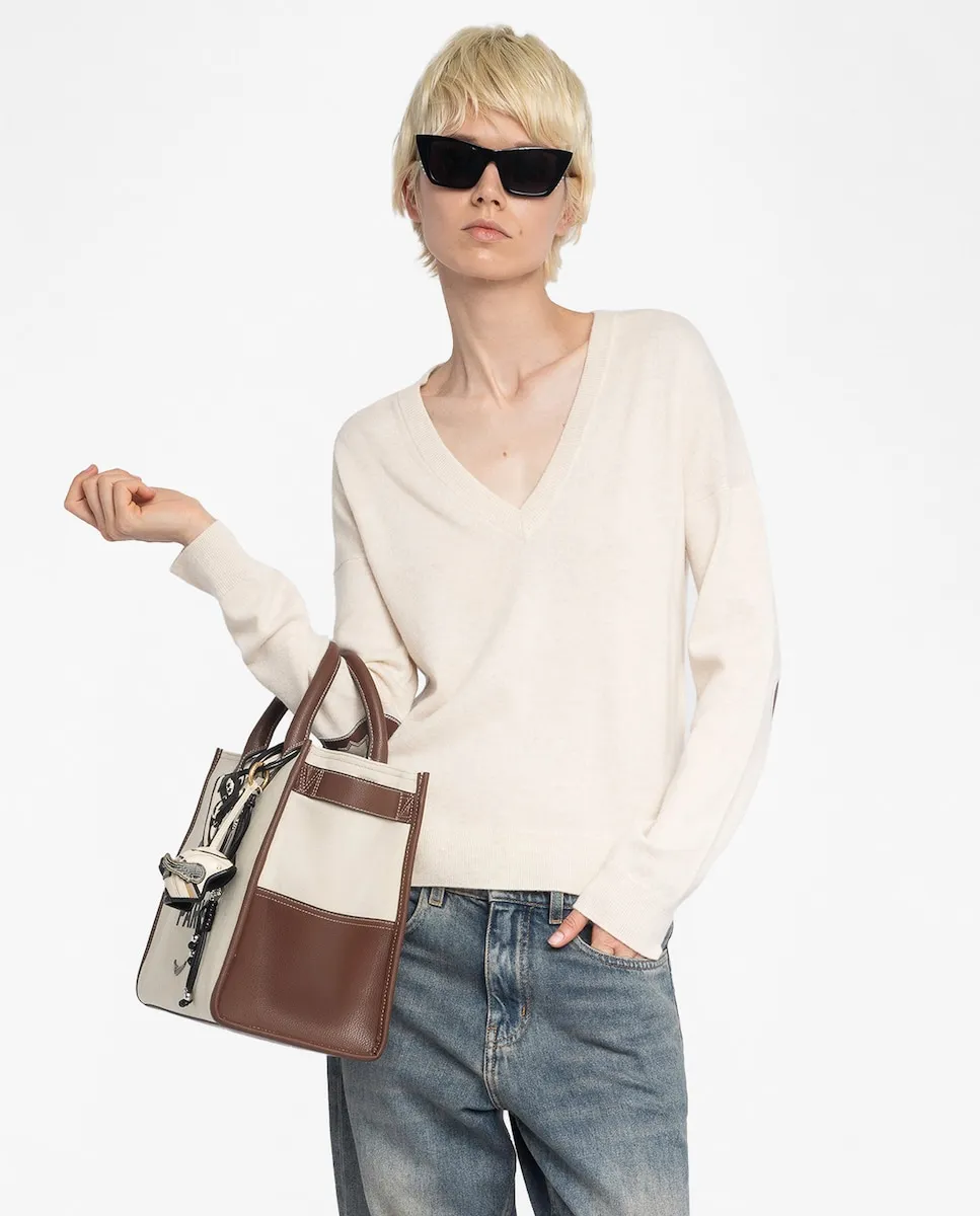 

Джемпер Vivi 100% кашемир женский с длинным рукавом Zadig & Voltaire, белый