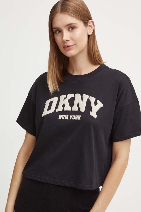 

Хлопковая футболка Dkny, черный