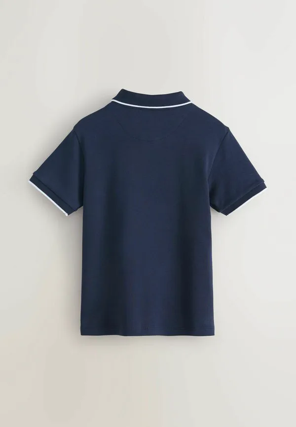 Текстурированная рубашка-поло стандартного кроя Baker By Ted Baker, Navy — фото 2