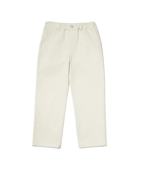 Чинос брюки на резинке Regular Fit, Musinsa Standard Kids, кремовый — фото 2