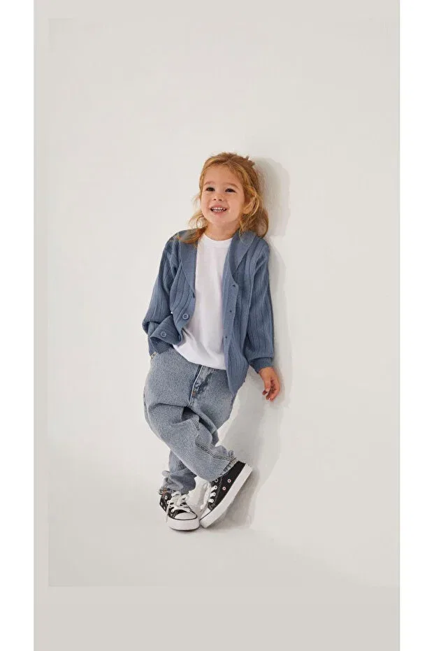 Детский кардиган для мальчиков с длинным рукавом Eva&Co., Navy Blue