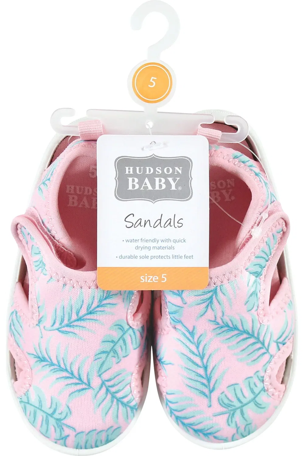 Детские водонепроницаемые туфли Sandal and Water Shoe Hudson Baby, Pink Palm Leaf — фото 2