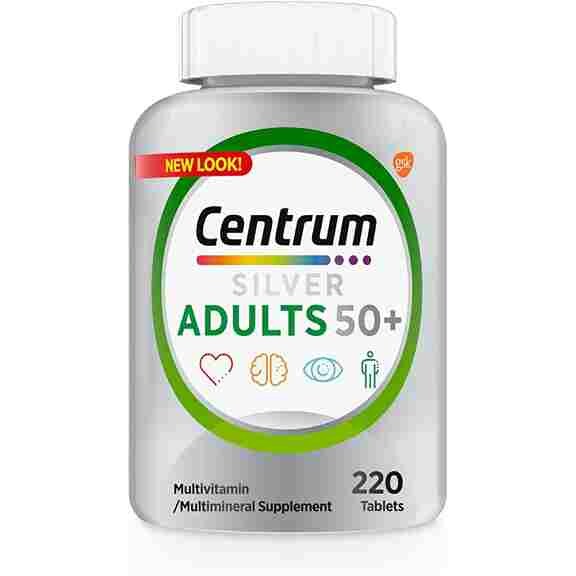 

Мультивитамины Centrum Silver для взрослых от 50 лет, 220 таблеток