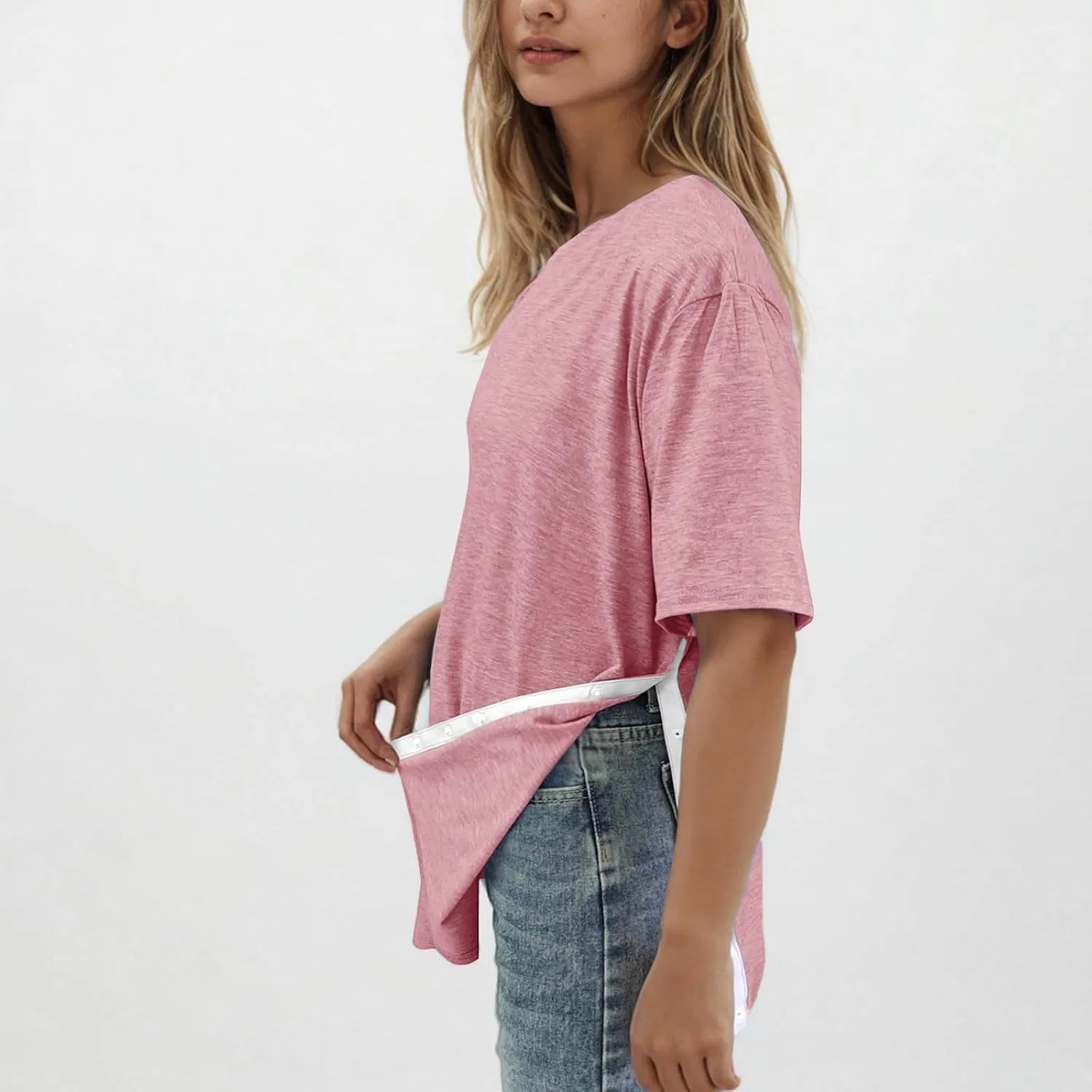 Женская футболка с принтом, Shoulder Surgery Shirts, Pink-1 — фото 3
