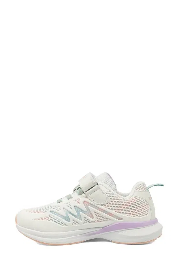 Детские спортивные кроссовки для девочек с принтом Montese g ps 6fx off white Lotto, Broken White-102159099 — фото 3