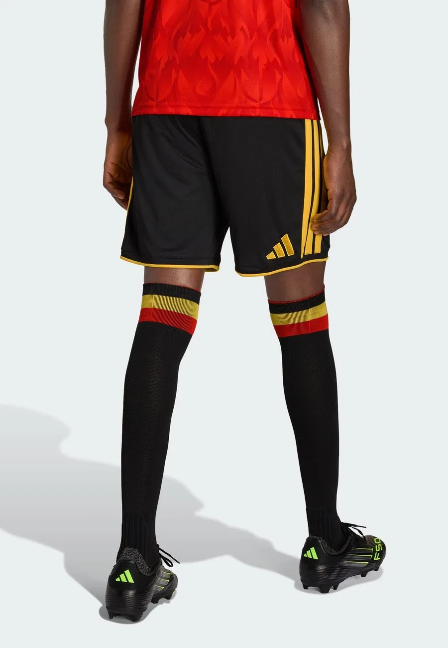Спортивные шорты ADIDAS PERFORMANCE Regular Workout Pants 'Belgium 26 Home' черного цвета — фото 3