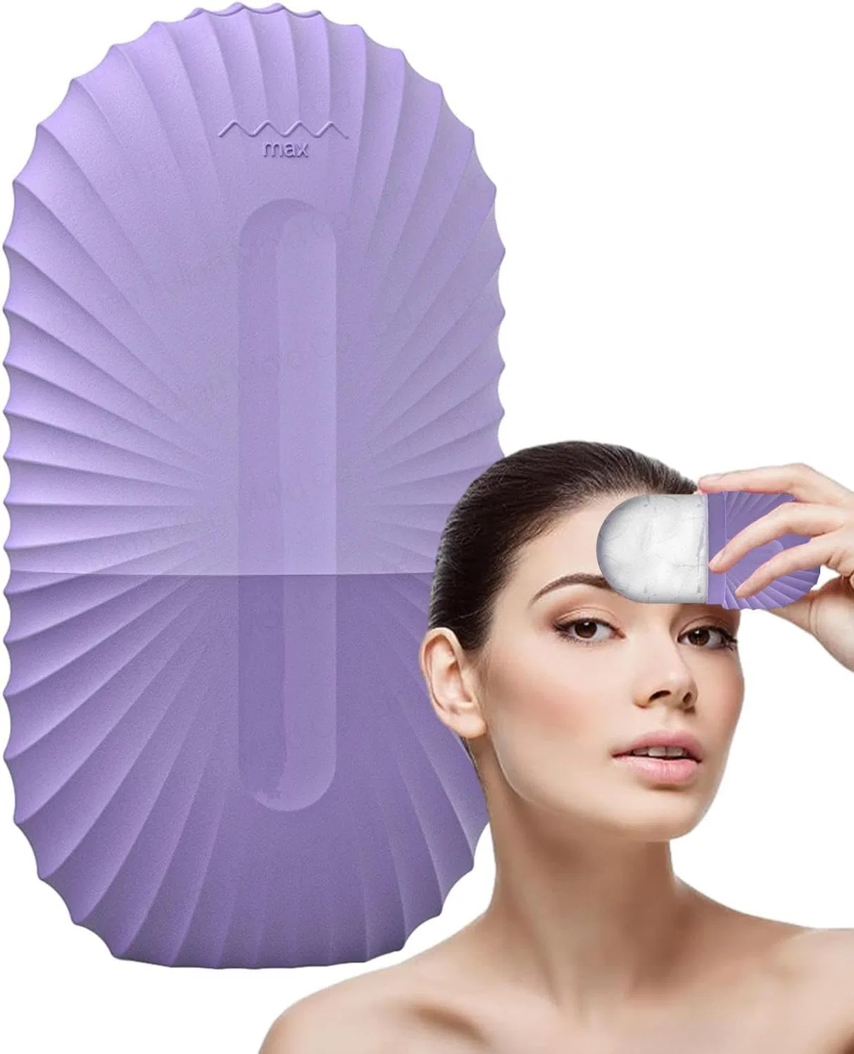 Ледяной ролик для лица, Generisch, Shell Pattern - Purple