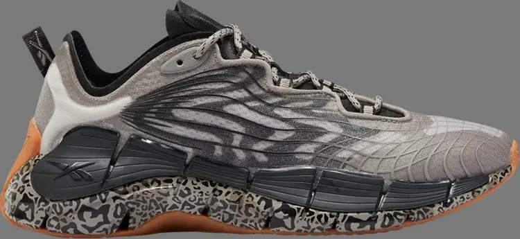 

Кроссовки wmns zig kinetica 2 'animal print' Reebok, серый