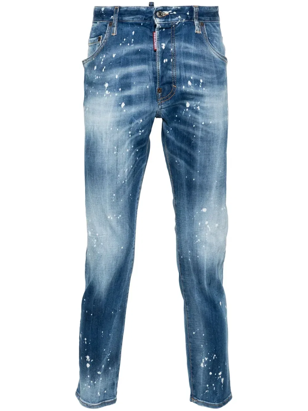 Джинсы скинни Super Twinky средней посадки Dsquared2, синий