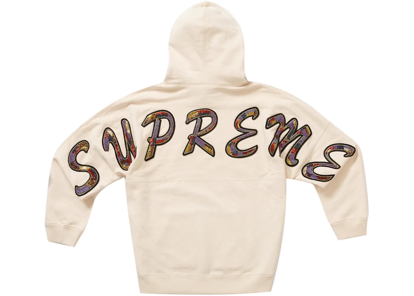 Мужская худи с капюшоном с принтом Supreme, Natural