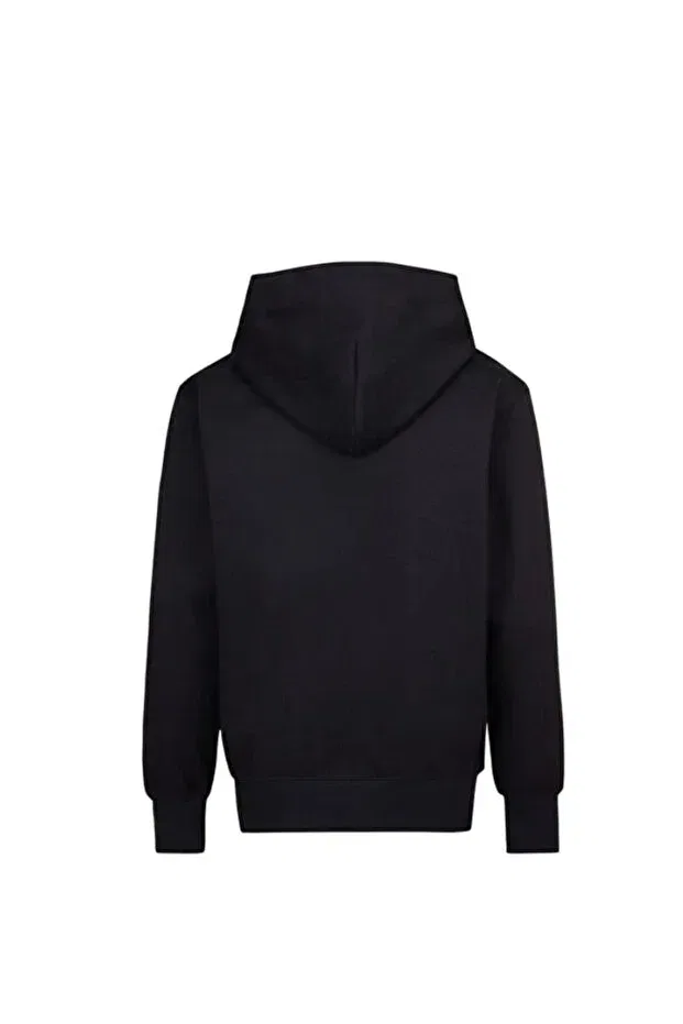 Детские свитшот с капюшоном Jordan x Paris Saint Germain Cap Hooded No Ribs Black Kids Sweatshirt 95D287 Nike, Black — фото 2