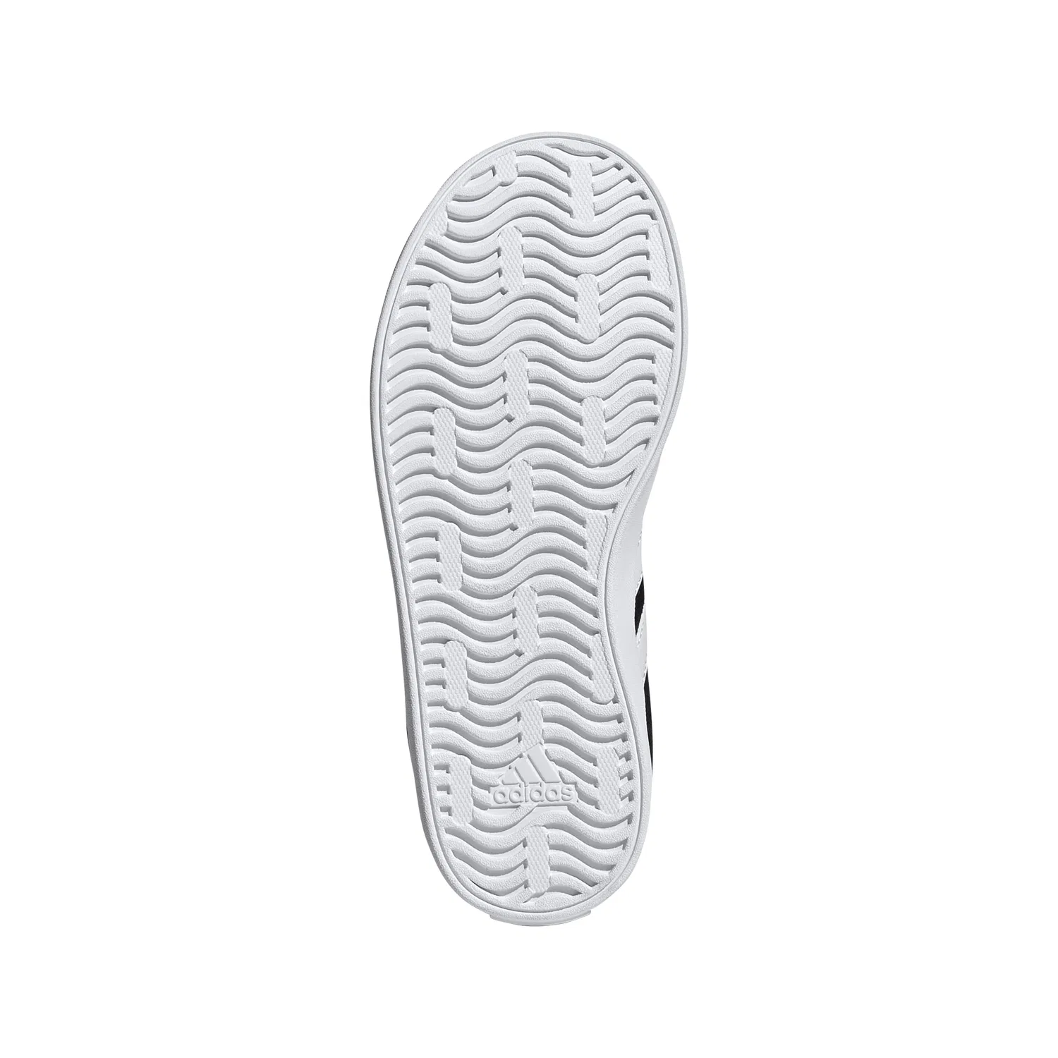 Детские кроссовки для мальчиков с липучкой Vl Court 3.0 Adidas, Black White — фото 4