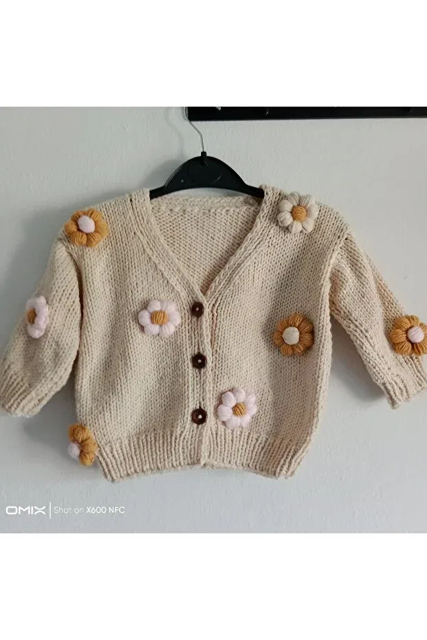 Детский кардиган с длинным рукавом Rengareng, Beige