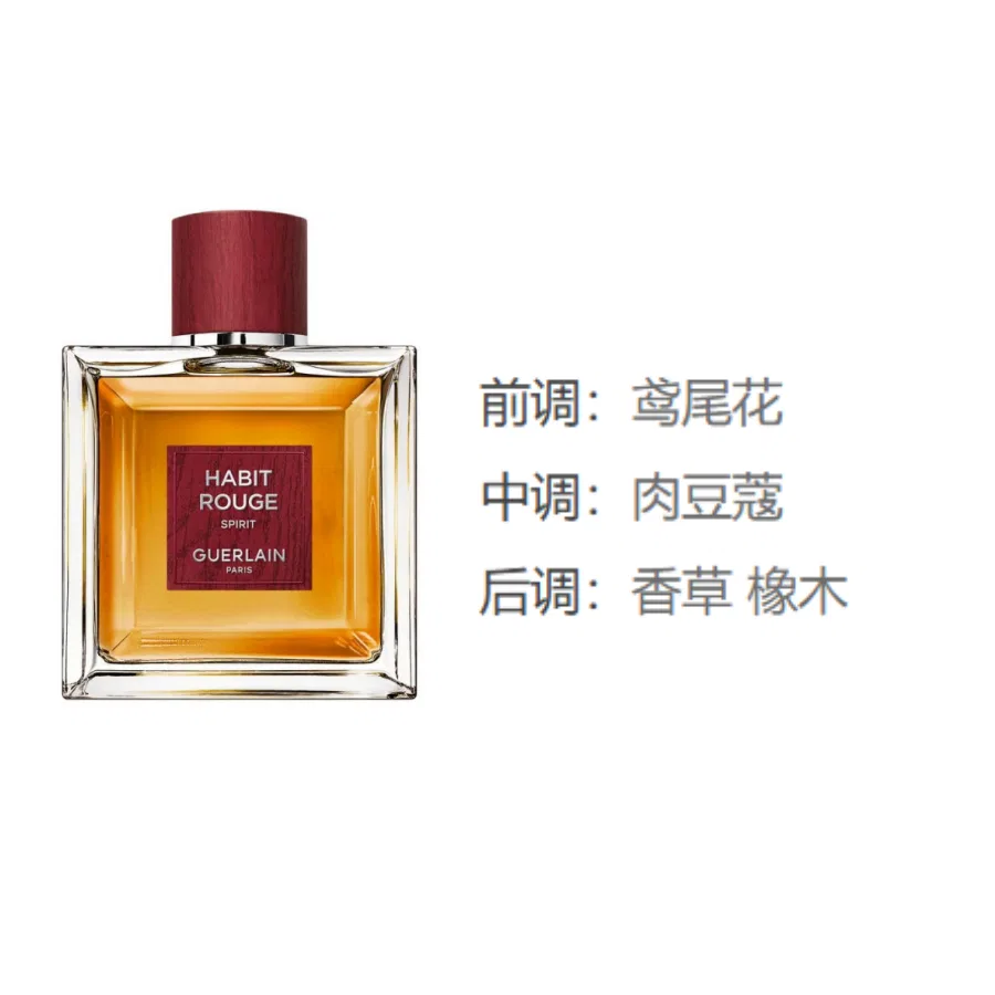 Мужской парфюм с древесно-амбровым ароматом, 100 мл, Full Red Rich Aroma Edition, GUERLAIN, Iris Nutmeg Vanilla Oak — фото 2