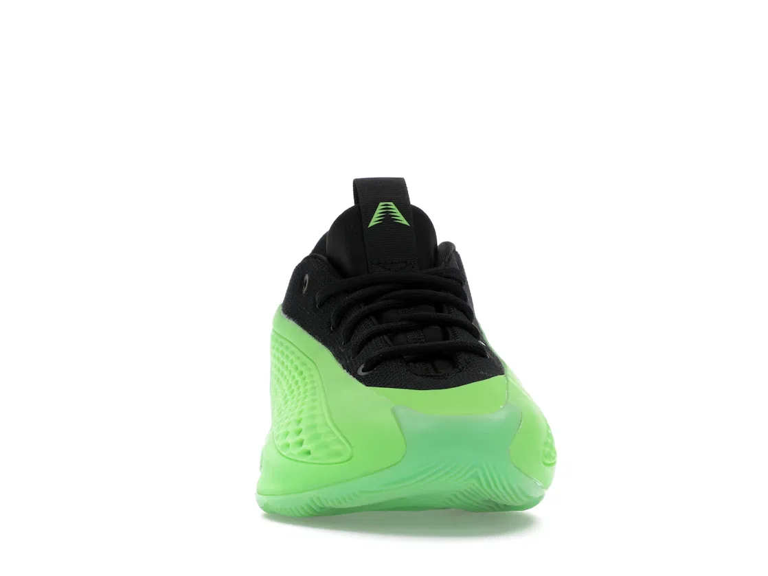 Детские кроссовки для мальчиков с длинным язычком Adidas AE 1 Low, Lucid Lime/Aurora Ink/Core Black — фото 2