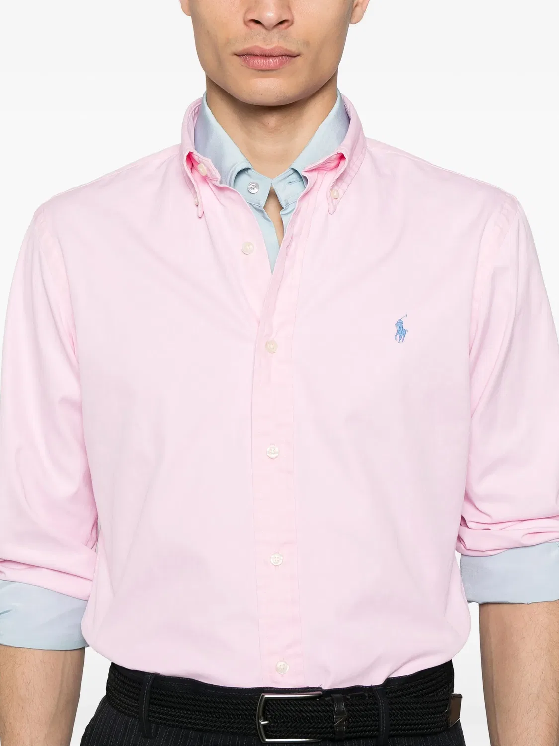 Polo Ralph Lauren Рубашка Polo Pony из хлопка светло-розового цвета — фото 2