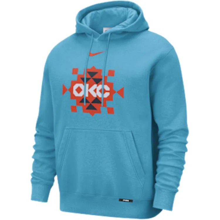 Мужское худи с принтом Oklahoma City Thunder City Edition Nike, Green