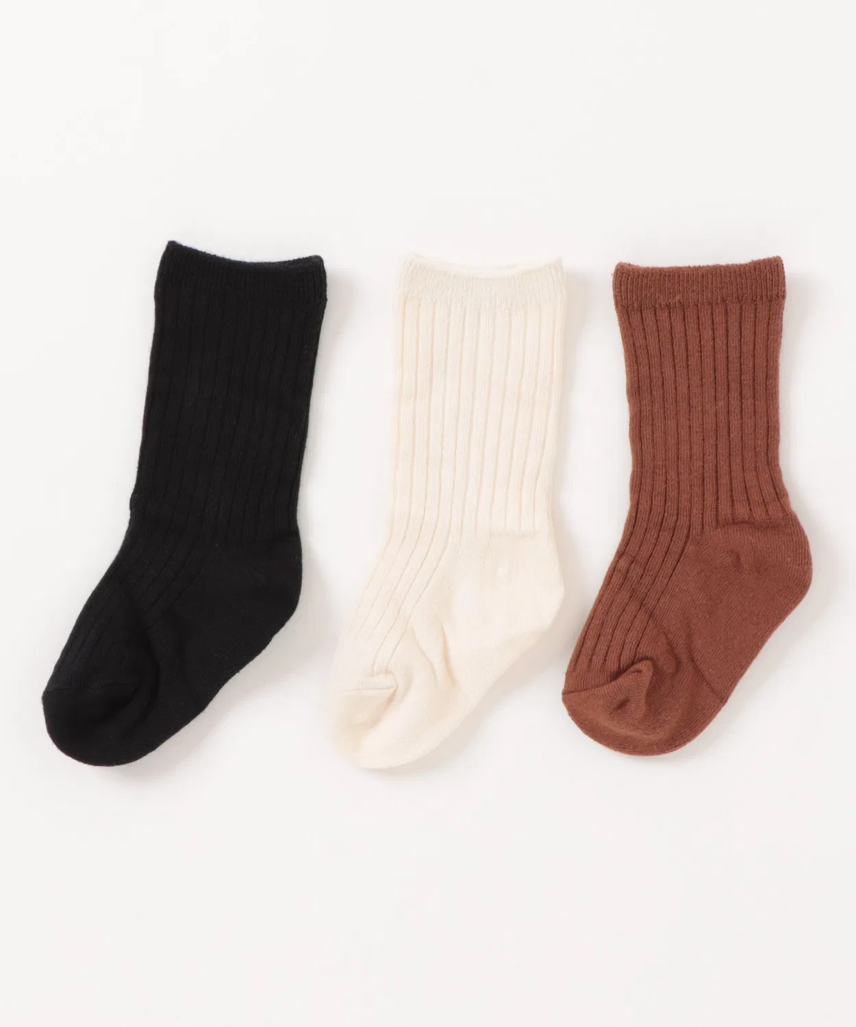 Детский комплект носков с длинным рукавомRylee + Cru, Cedar/Ivory/Black