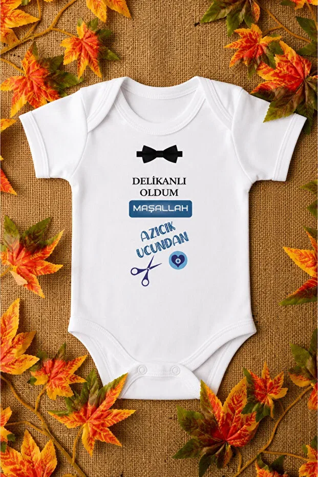 Детское боди с длинным рукавом Circumcision clothing Eydubaby, White