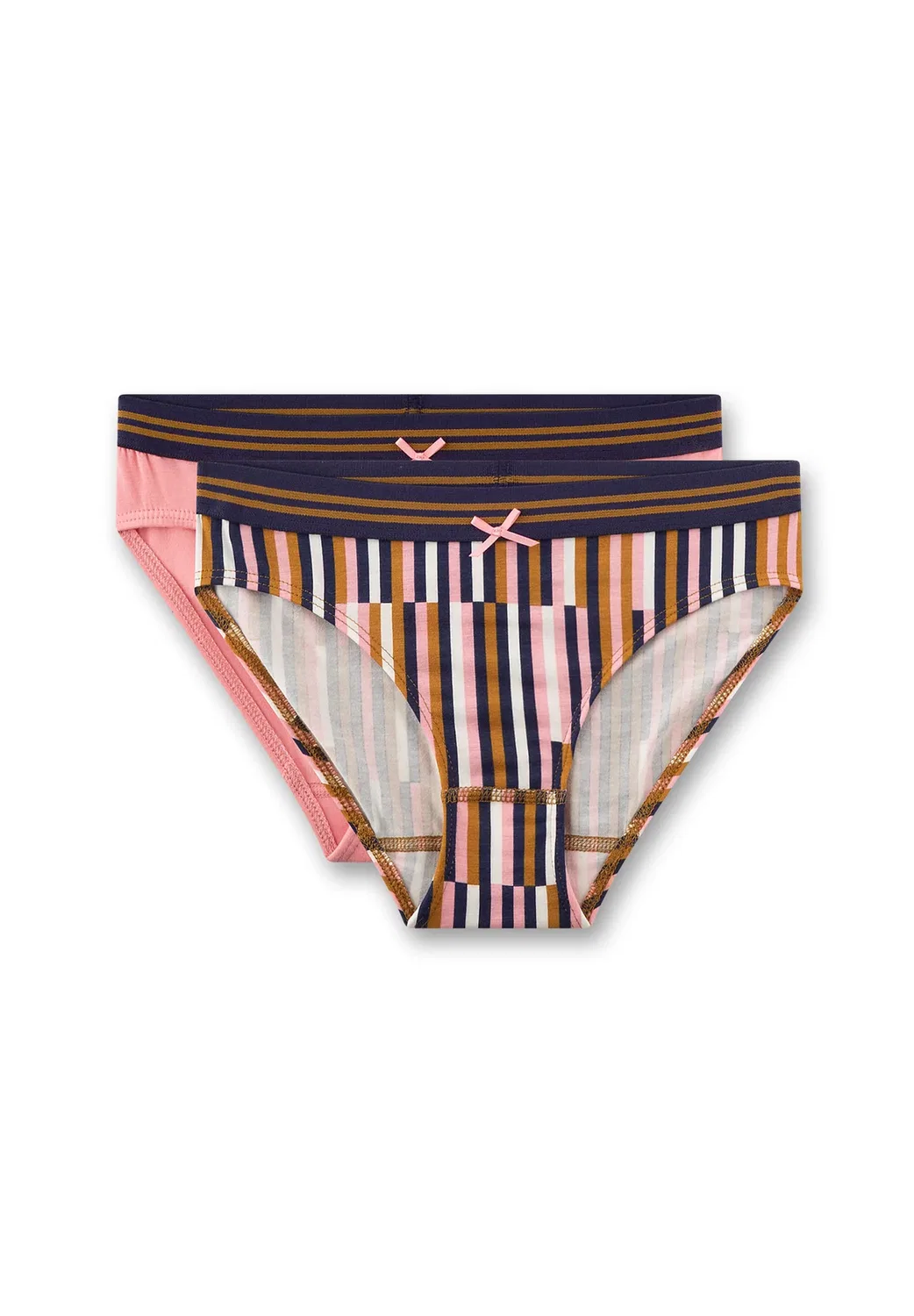 Mädchen-Rioslip (doppelpack) streifen - трусы Sanetta, Rosa