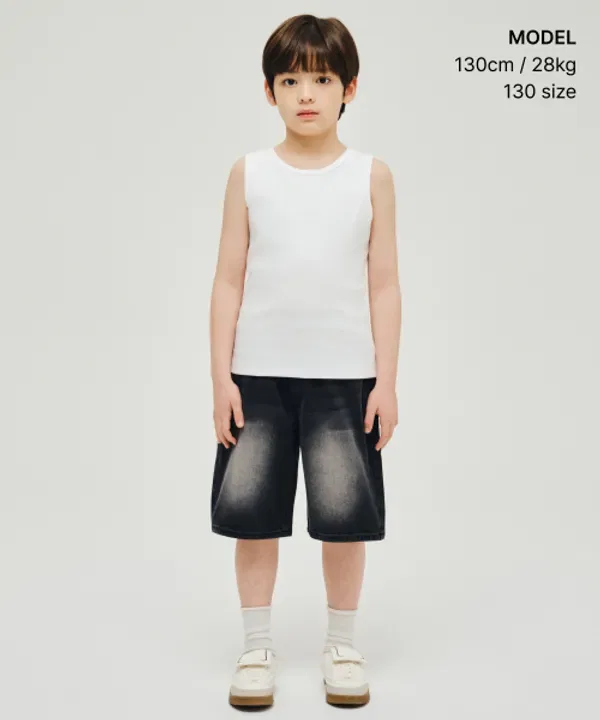 Майка-борцовка Essential Tank Top, Musinsa Standard Kids, белый — фото 2