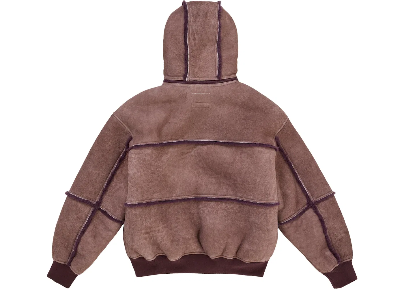 Мужская куртка-бомбер из овчины с капюшоном Jacket Supreme, Purple — фото 3