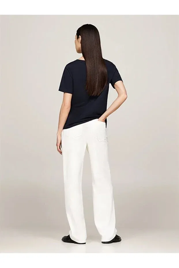 Женская футболка с длинным рукавом Tommy Hilfiger, Navy Blue — фото 4