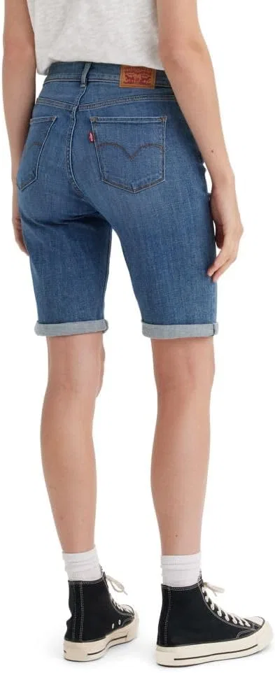 Женские джинсовые шорты Levi's, синий — фото 3
