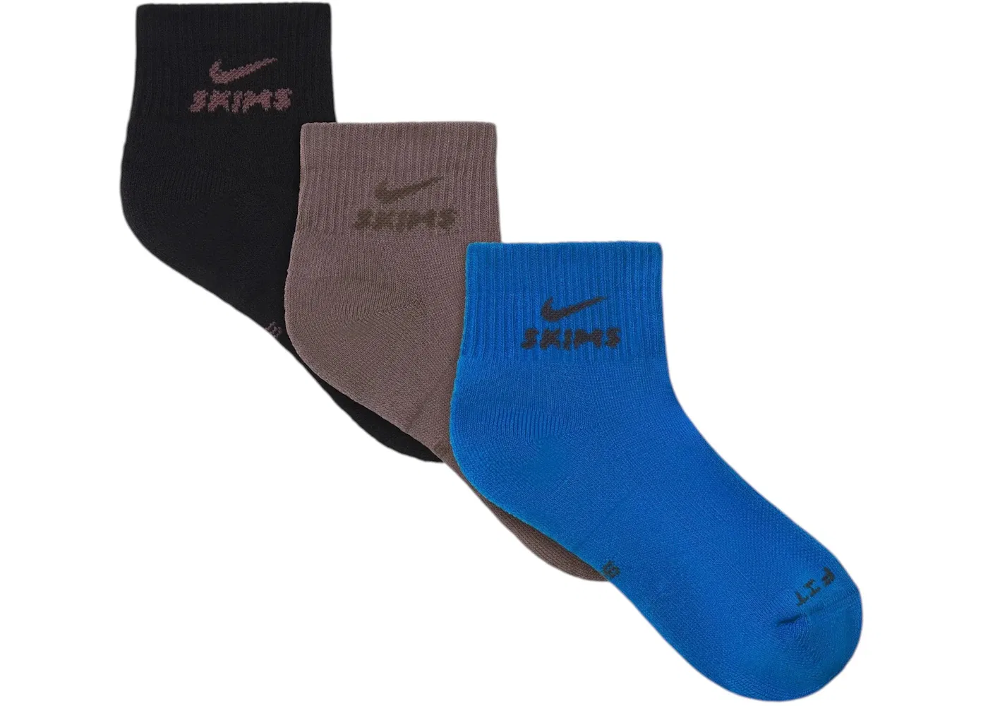 Женские носки с технологией Dri-Fit комплект из 3 пар Nike x SKIMS, цвет Cobalt Multi
