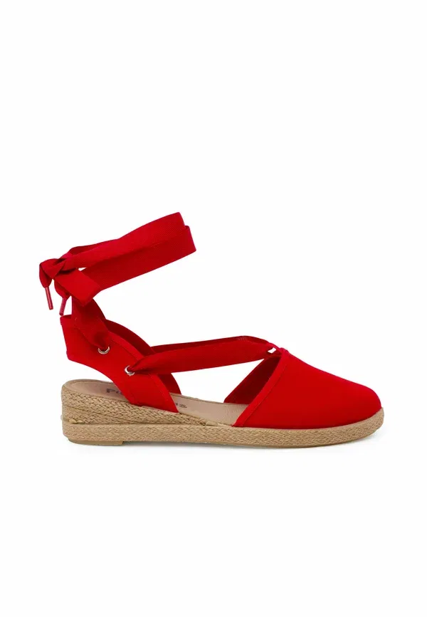 Кроссовки хлопковые Espadrilles Pisamonas, Red, красный