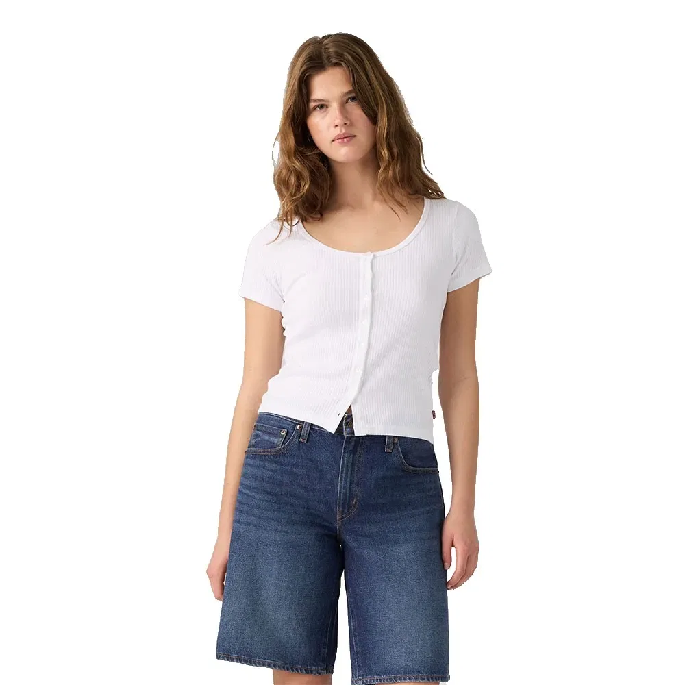Женская футболка с коротким рукавом Austen Button Levi's, White