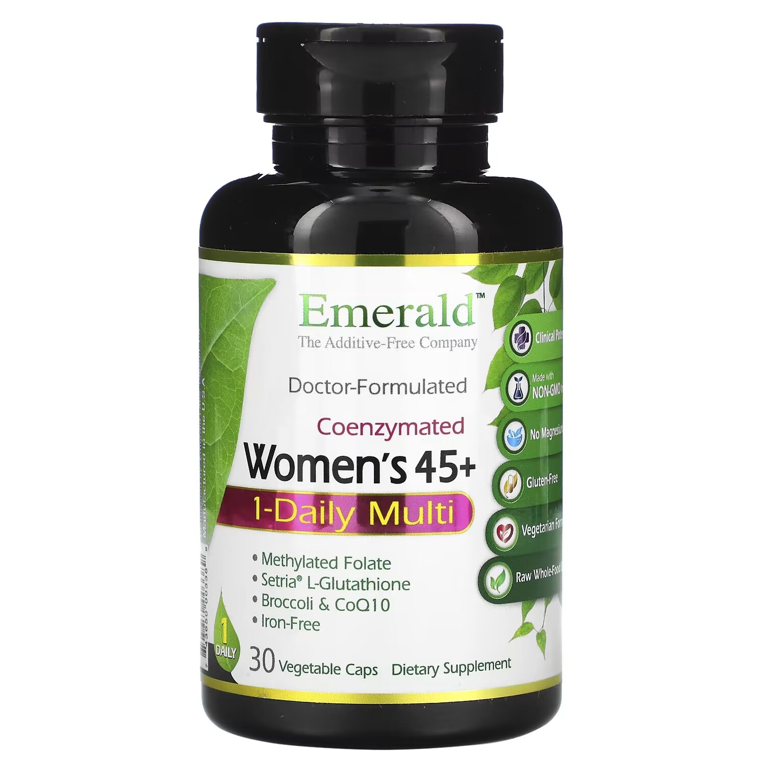

Мультивитаминный Комплекс для Женщин от 45 лет Emerald Laboratories, 30 вегетарианских капсул