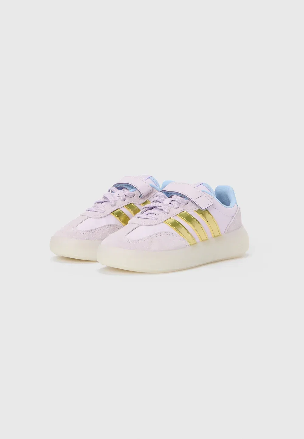 Barreda decode elsa унисекс - тренировочные кроссовки Adidas Performance, Lilac/Gold-Coloured/Glow Blue — фото 2