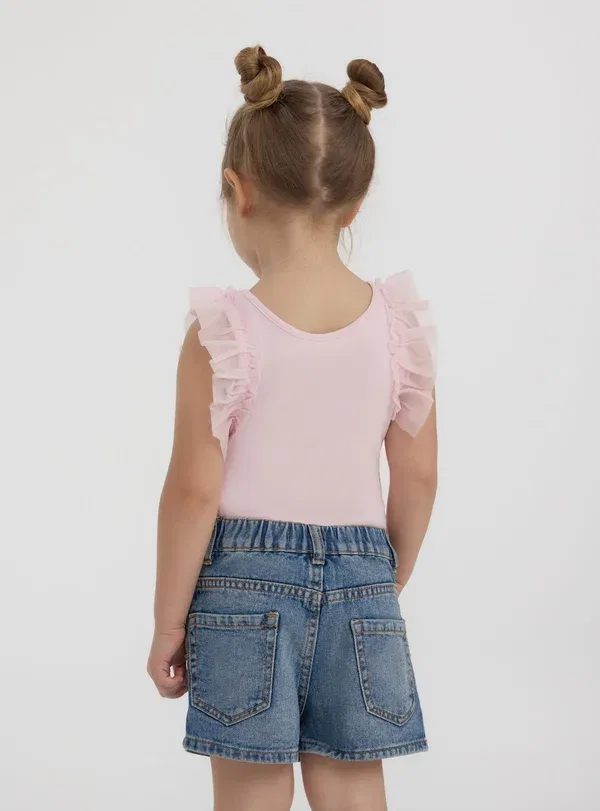 Шорты джинсовые Denim shorts Terranova Denim Medio, синий — фото 3
