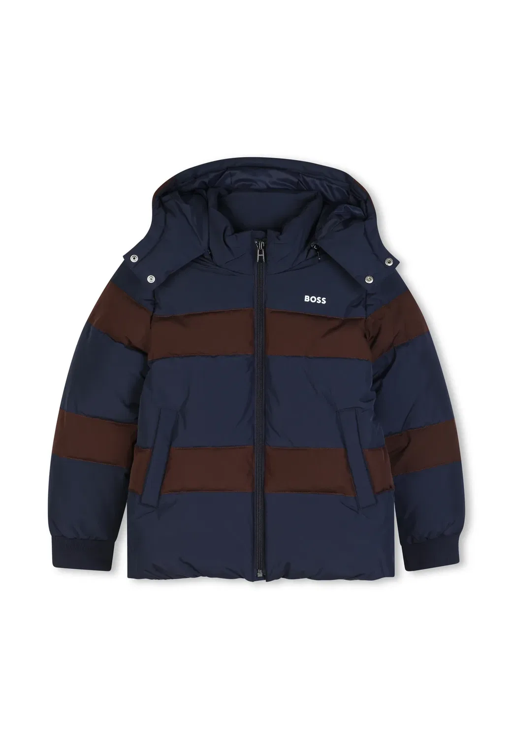 Пуховая куртка для детей и подростков - зимняя куртка Boss Kidswear, Navy — фото 2